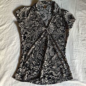 2000s Era Paisley/Floral Top